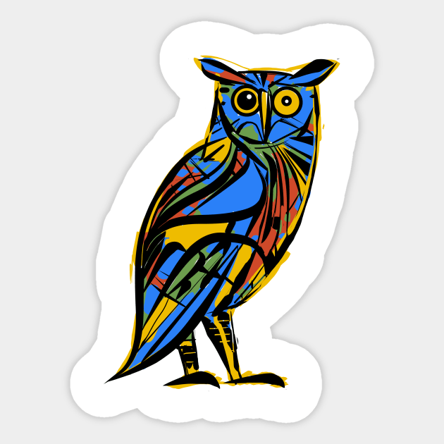 owl doodle Sticker by kharmazero